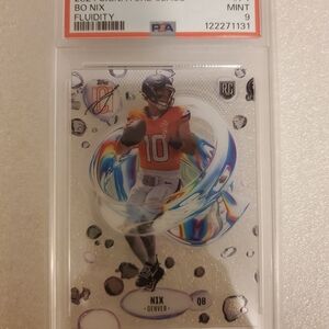 Bo Nix 2024 Topps Signature Class Fluidity PSA 9 Low Pop NM Baseball Card